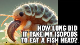 Discover the fascinating world of my isopods as they devour a fish head in Isopod House terrarium [upl. by Nos]