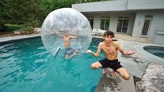 I TRAPPED MY TWIN BROTHER INSIDE A GIANT BUBBLE BALL [upl. by Comras]