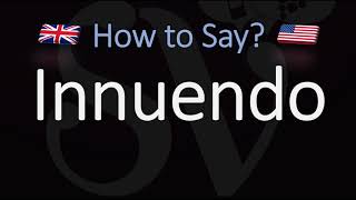 How to Pronounce Innuendo CORRECTLY Meaning amp Pronunciation [upl. by Swihart135]