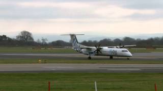 Flybe Landing  Reg No GJECX [upl. by Wylma]