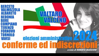 Elezioni amministrative 2024 Valtaro Valceno CONFERME ED INDISCREZIONI [upl. by Doone]