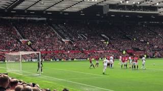 Gylfi Sigurdsson Free Kick v Manchester United  View from my seat [upl. by Falda278]