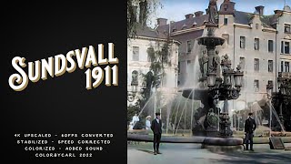 Sundsvall 1911  Remastered 4K 60fps [upl. by Lachman785]