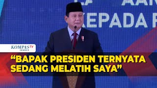 Prabowo Ngaku Sedang Dilatih Jokowi Supaya Enggak Kaget Setelah Dilantik [upl. by Alleusnoc632]