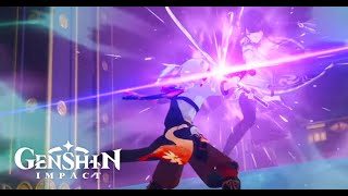 Kazuha Versus Raiden Shogun Cutscene  Kazuha Uses Friends Vision That Reawakens  Genshin Impact [upl. by Lauritz]