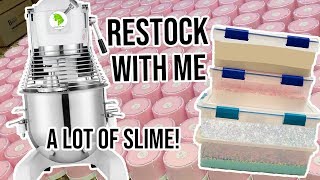 RESTOCK MY SLIME SHOP WITH ME UNIICORNSLIMESHOP [upl. by Alihet]