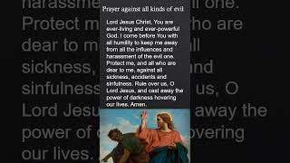 Prayer against all kinds of evilcatholicpray [upl. by Aanas]