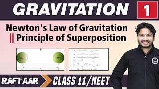 Gravitation 01  Newtons Law of Gravitation  Principle Of Superposition  Class 11 NEETRAFTAAR [upl. by Lerner235]