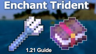 BEST TRIDENT ENCHANTMENTS Minecraft 121 BedrockJava  Trident Enchantment Guide [upl. by Alleuol]