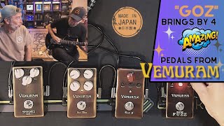 Vemuram pedals are INCREDIBLE Goz breaks from Toto tour to stop by and show these beauties off [upl. by Loss]