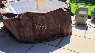 How to Inflate a Lay Z Spa 💨💦 layzspa howto inflatehottub [upl. by Dryden]