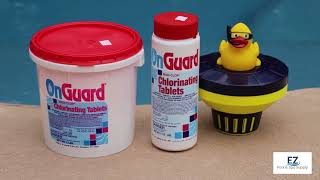 OnGuard 1quot Chlorinating Tablets for Pools amp Spas [upl. by Neddy]