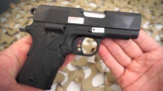 Colt New Agent Compact 1911 45ACP Crimson Trase Laser Grips Overview  Texas Gun Blog [upl. by Thant]