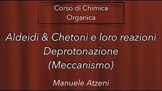 Deprotonazione di un Aldeide o Chetone L104 ProfAtzeni ISCRIVITI [upl. by Zacharias]