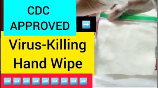 Make CDC Hand Sanitizing Wipes DIY [upl. by Aubin604]