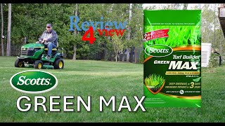 Scotts Green Max Lawn Food Review [upl. by Eimyaj]