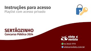 Sertãozinho 2024  Instruções para Acesso [upl. by Inaniel]