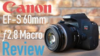 Canon EFS 60mm f28 USM Macro Lens Review [upl. by Asenej732]