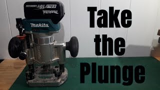 Makita Trim Router Plunge Base Review  Cordless AND Corded [upl. by Nylodnew394]