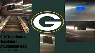 Lambeau Field in Green Bay WI Elevators amp Escalators Experience w Pictures 31624 [upl. by Nonek]