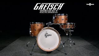 Gretsch Catalina Club Jazz 18 4pc Shell Pack Satin Walnut Glaze  Gear4music demo [upl. by Gildas]