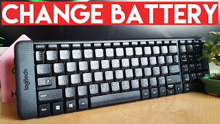 How To Change Battery In Logitech Wireless Keyboard K220 [upl. by Irroc]