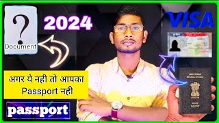 which documents are required for passport application 2024🤔🤔 how to apply passport online [upl. by Wertheimer]