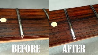 How to Level Crown amp Polish Guitar Frets [upl. by Sakiv810]