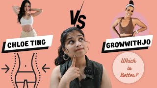 I did Chloe Ting’s and Growwithjo’s Workout for a Week Cardio vs Strength [upl. by Harcourt145]