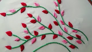 Hand Embroidery Neckline Embroidery [upl. by Danaher]