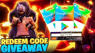 live Free fire redeem code giveaway unlimited full enjoyment top 10 healing team code giveaway [upl. by Eissahc]