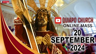 Quiapo Church Live Mass Today  September 20 2024 FRIDAY MISA NG POONG HESUS NAZARENO [upl. by Ailasor]