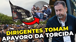 ⚽️ DIRIGENTES DO CORINTHIANS TOMAM APAVORO DA GAVIÕES DA FIEL APÓS INVASÃO [upl. by Riggs]