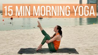 15 minute Morning Yoga Flow  Full Body Awaken amp Stretch [upl. by Wasson]