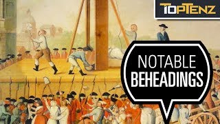 Top 10 Infamous Guillotine Executions [upl. by Aradnahc]