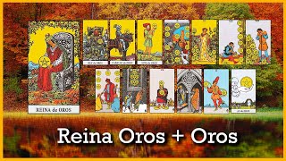 ✨ Combinación REINA DE OROS y OROS  Combinaciones Tarot Rider Waite [upl. by Yellah]