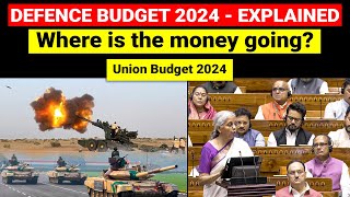 Defence Budget Spending Breakdown Explained  Union Budget 2024  UPSC Indian Economy [upl. by Nwahs]