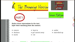 The Browning Version Class 11 in Hindi Part 1 By Terence Rattigan [upl. by Mathis251]