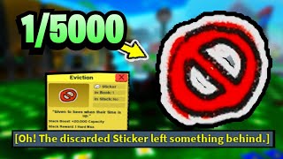 How i got the Eviction sticker  Roblox Bee Swarm Simulator [upl. by Zalucki]