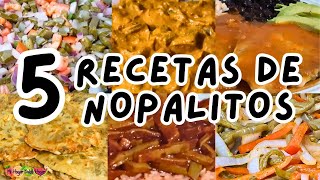 ✅5 RECETAS CON NOPALITOS mihogardulcehogar recetas recetasconnopales nopales viral [upl. by Calan]