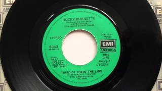 Tired Of Toein The Line  Rocky Burnette  1980 Vinyl 45RPM [upl. by Noami137]