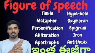 figure of speech easy explanation in Telugu figure of speech [upl. by Keelby979]