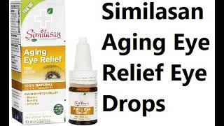 Similasan Aging Eye Relief Eye Drops [upl. by Edlin]