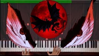 Piano Solo Crybaby  Devilman Crybaby OST  Synthesia Tutorial [upl. by Austreng]