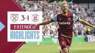 West Ham 31 Luton Town  Souček Nails A Beautiful Volley  Extended Highlights [upl. by Anikram28]