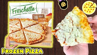 🍕 Freschetta Thin Crust Five Cheese  Frozen Pizza Review [upl. by Sarad]