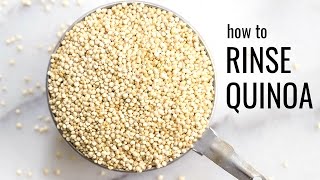 How to Rinse Quinoa StepbyStep Tutorial [upl. by Spiegelman]