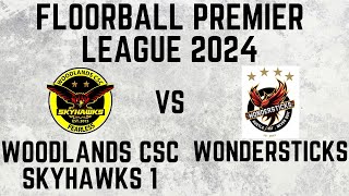 Skyhawks vs Wondersticks Match Highlights  Singapore Floorball Premier League 2024 [upl. by Enyrehtak]