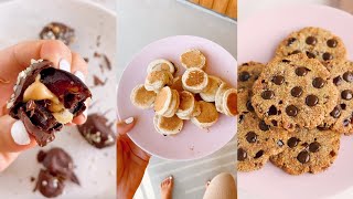 VEGAN SNACK ideas  4 easy recipes few ingredients [upl. by Billie]