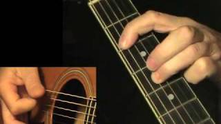 Blues riff 9  flatpicking  TAB Acoustic guitar lesson learn to play [upl. by Brigg]